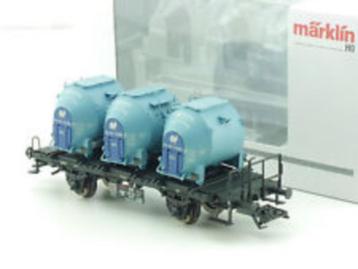 Märklin 48158 Jaarwagon 2008 met blauwe KNORR containers beschikbaar voor biedingen