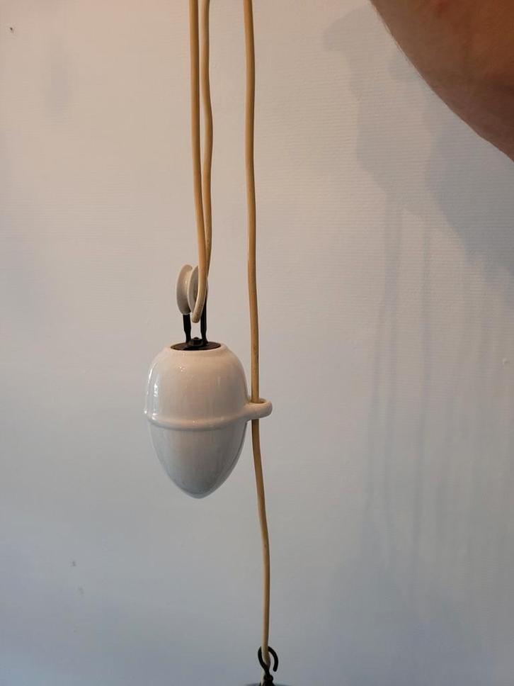 Antieke Franse Hanglamp - 100+ jaar oud, Huis en Inrichting, Lampen | Hanglampen, Ophalen of Verzenden