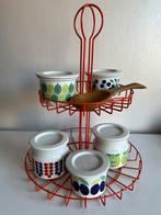 Vintage Tomado Etagere Kruiden Opbergrek Oranje Metaal 70’s, Huis en Inrichting, Woonaccessoires | Etagères, Ophalen of Verzenden