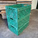 Kratten Stapelbak Stapelkratten Klapkrat Groen 60x40x24cm, Doe-het-zelf en Verbouw, Kratten en Dozen, Schoeller Allibert, 40 tot 60 cm