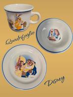 Vintage Disney Belle en het Beest Quadrifoglio Set, Gebruikt, Keramiek, Ophalen of Verzenden, Overige stijlen