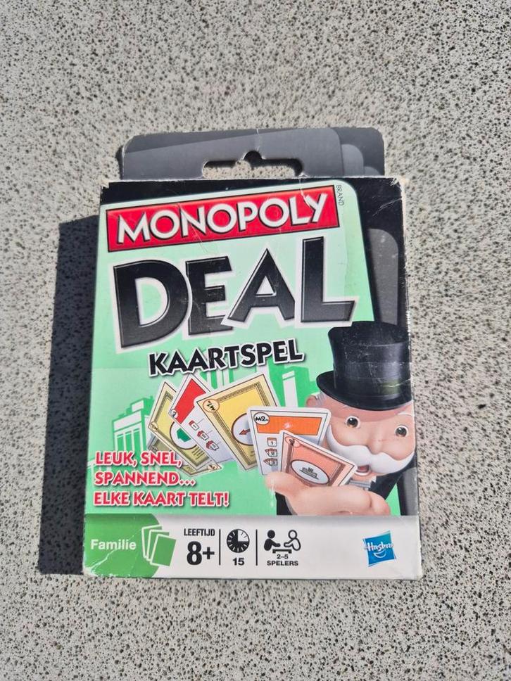 Monopoly Deal Kaartspel, Hobby en Vrije tijd, Gezelschapsspellen | Kaartspellen, Gebruikt, Een of twee spelers, Drie of vier spelers