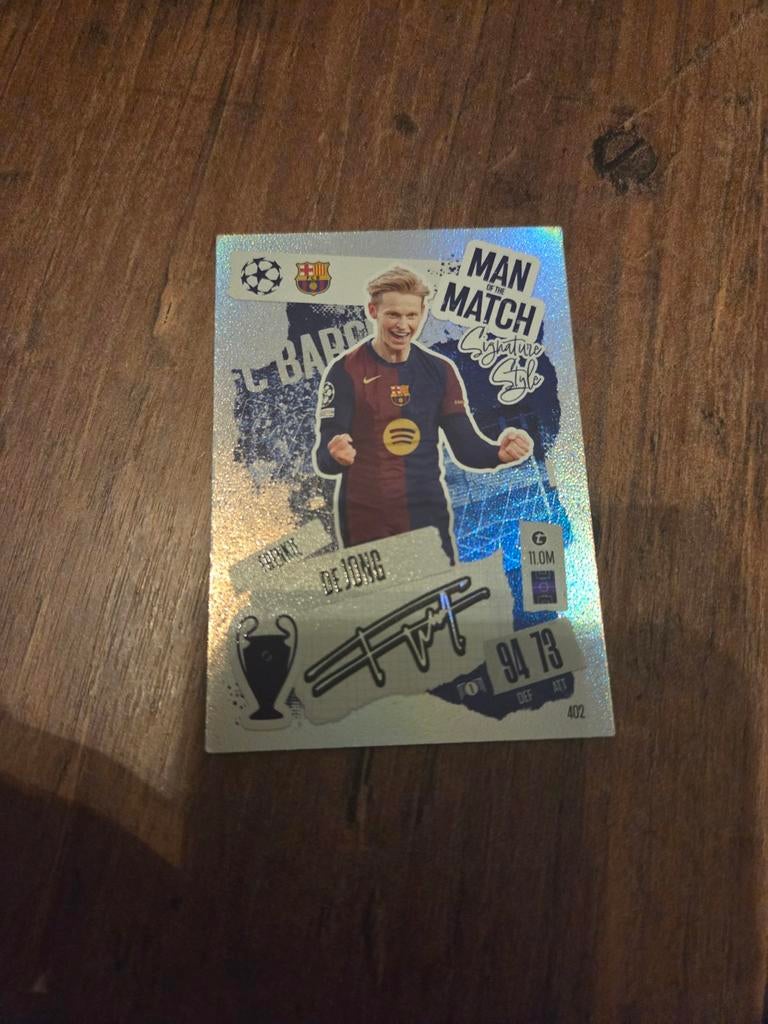 Frenkie de Jong Spelerskaart - Barcelona, Verzamelen, Sportartikelen en Voetbal, Ophalen of Verzenden, Zo goed als nieuw, Buitenlandse clubs