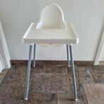 Kinderstoel (IKEA) met blad - wit - prima staat!, Kinderen en Baby's, Kinderstoelen, Ophalen of Verzenden, Zo goed als nieuw, Overige typen