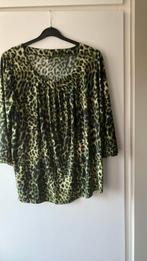 Yoek. Groen/zwart dierenprint shirt. Maat XL, Ophalen of Verzenden, Zo goed als nieuw, Groen, Shirt of Top