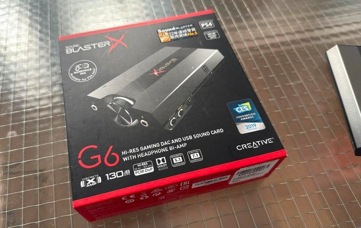 Sound BlasterX G6 usb DAC, Computers en Software, Geluidskaarten, Nieuw, Extern, Ophalen of Verzenden