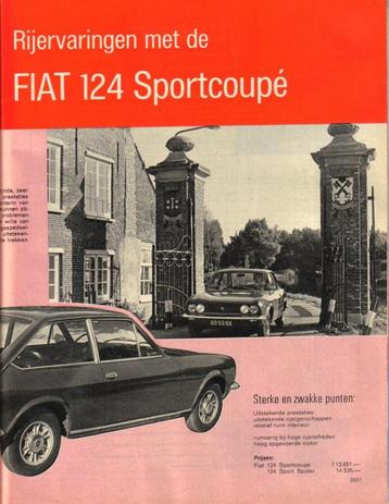 Autokampioen test Fiat 124 Sportcoupe 1971 beschikbaar voor biedingen