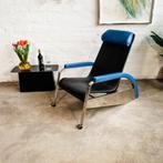 Tecta - D80 Grand Repos - leer zwart/blauw, Verzenden, Gebruikt, Metaal, Minder dan 50 cm