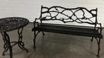 zwaar gietijzer tuinbankje Brocante, Tuin en Terras, Tuinbanken, Ophalen, Gebruikt, Metaal