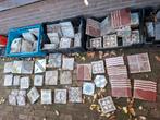 verzameling antieke vloertegels / cementtegels, Doe-het-zelf en Verbouw, Vloerdelen en Plavuizen, Ophalen, Gebruikt, Steen of Klei