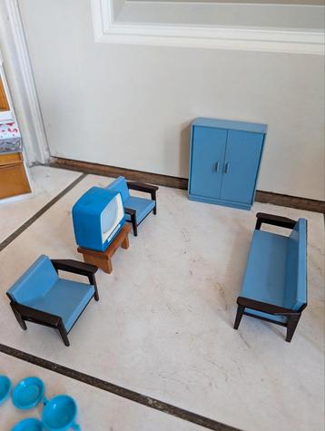 Vintage Poppenhuis Meubels Set beschikbaar voor biedingen