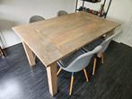 Houten eettafel 90x150, Huis en Inrichting, Tafels | Eettafels, Ophalen, 100 tot 150 cm, 50 tot 100 cm, Zo goed als nieuw