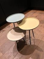 Zuiver Bijzettafeltjes Set, Huis en Inrichting, Minder dan 55 cm, Metaal of Aluminium, Rond, Zo goed als nieuw