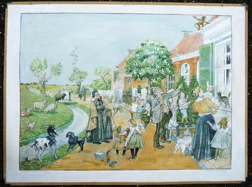 Oude en antieke vertelselplaat uit 1910 en eerste uitvoering, Auto diversen, Tuning en Styling, Ophalen of Verzenden