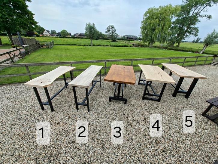 MOOIE BARTAFEL STATAFEL EETTAFEL MET BOOMSTAM BLAD, Tuin en Terras, Overkappingen, Nieuw, Ophalen