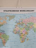 Staatkundige Wereldkaart, Antiek en Kunst, Antiek | Schoolplaten, Ophalen of Verzenden, Aardrijkskunde