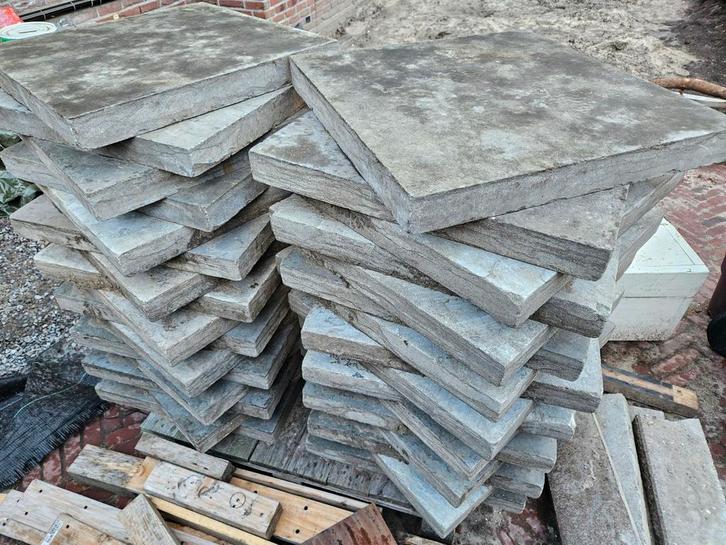 Keramische tegels 50x50 cm, Tuin en Terras, Tegels en Klinkers, Gebruikt, Terrastegels, 10 m² of meer, Ophalen