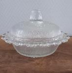 Vintage glazen suikerpot  Italiaans, Ophalen of Verzenden