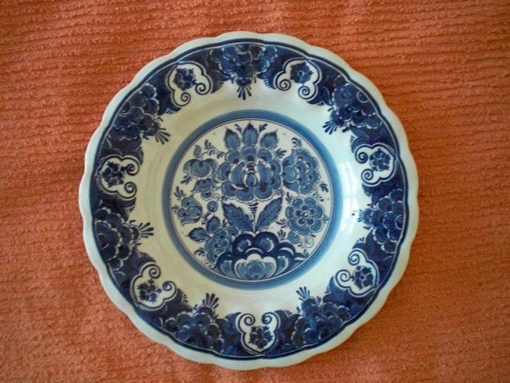 Handgeschilderd Delfts Blauw Wandbord - Distel, Antiek en Kunst, Antiek | Wandborden en Tegels, Ophalen of Verzenden