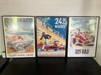 Posters Vintage Racing, 3 stuks + Fotolijsten, Ophalen of Verzenden, Zo goed als nieuw
