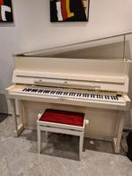 Schimmel 118T PWH wit hoogglans piano occasion 1991, Muziek en Instrumenten, Piano's, Gebruikt, Piano, Ophalen of Verzenden, Hoogglans