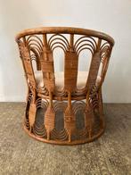 Zeldzame vintage rotan stoel (fauteuil) - jaren 70, Ophalen, Gebruikt, 50 tot 75 cm