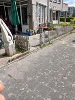 Hardhouten hekwerk ongeveer 10 mtr, Tuin en Terras, Ophalen, Hout, Tuinhek