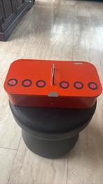 Brocante Brabantia  POETSDOOS oranje bloem, Antiek en Kunst, Ophalen of Verzenden