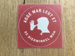 Sticker van de Bierwinkel. Vastenavend Krabbegat., Ophalen of Verzenden, Nieuw, Bedrijf of Vereniging