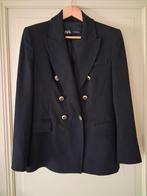 Zwarte Zara blazer met gouden knopen - Maat S, Kleding | Dames, Ophalen, Zo goed als nieuw, Jasje, Maat 36 (S)