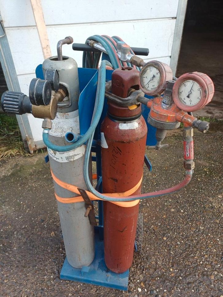 Autogeen  lasset Lasapparaat acetyleen en zuurstof 10L, Doe-het-zelf en Verbouw, Gereedschap | Lasapparaten, Overige typen, Ophalen