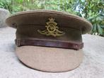 Engelse manschappen pet War Department stempel artillerie, Ophalen of Verzenden, Landmacht, Nederland, Helm of Baret