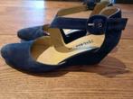 Donkerblauwe sleehak, Blauw, Ophalen of Verzenden, Van mourik, Schoenen met hoge hakken