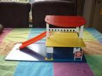 Vintage autogarage gemaakt door SIO jaren '50 - '60, Kinderen en Baby's, Speelgoed | Houten speelgoed, Ophalen of Verzenden, Gebruikt