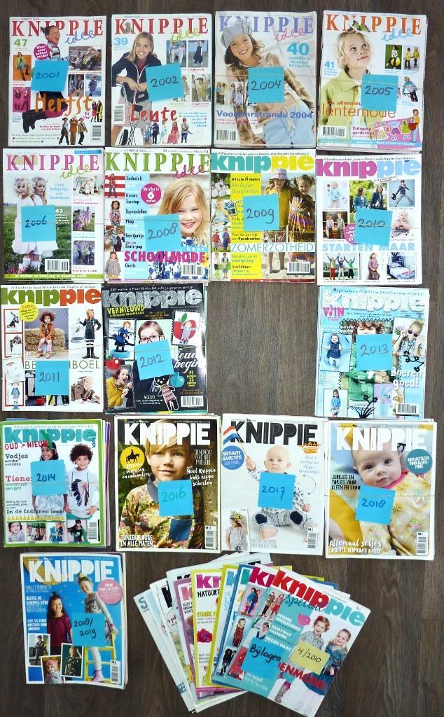 KNIPPIE IDEE 2000-2019 + diverse losse bijlagen Knippie, Hobby en Vrije tijd, Kledingpatronen, Zo goed als nieuw, Kind, Knippie