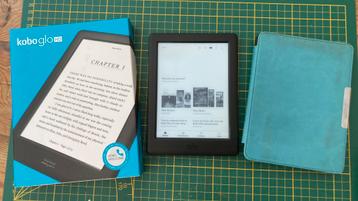 Kobo Glo HD, zgan, met Sleepcover, doos & 94 boeken! beschikbaar voor biedingen