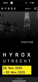 GEZOCHT: hyrox doubles mixed utrecht 2025, Tickets en Kaartjes, Evenementen en Festivals, Twee personen