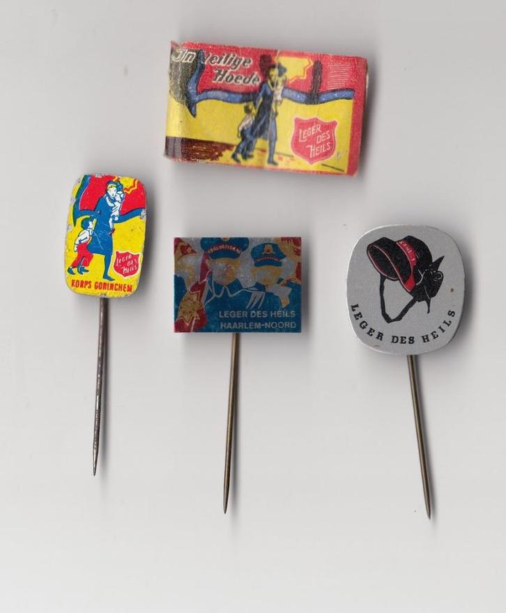 Leger Des Heils speldjes Haarlem Gorinchem, Verzamelen, Speldjes, Pins en Buttons, Gebruikt, Speldje of Pin, Overige onderwerpen