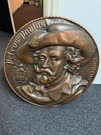 Koperen Pertus Paulus Rubens schild / bord, Antiek en Kunst, Ophalen of Verzenden, Koper