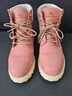 Roze Lumberjack/timberland, mt 38 nubuck,  rubberzool, Kleding | Dames, Ophalen, Zo goed als nieuw, Roze, Sneakers of Gympen