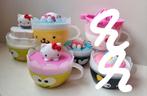 Hello kitty theeservies. Kopjes bekers verzamelen schattig., Ophalen of Verzenden, Zo goed als nieuw