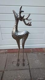 Metalen Hertenbeeld - Tuindecoratie, Tuin en Terras, Tuinbeelden, Ophalen, Gebruikt, Metaal, Dierenbeeld