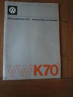 VW K70 brochure, Ophalen of Verzenden