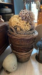 Diverse grote manden, Ophalen, Overige materialen, Rond, Zo goed als nieuw