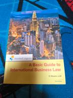 H. Wevers - A basic guide to international business law, H. Wevers, Sociale wetenschap, Ophalen of Verzenden, Zo goed als nieuw