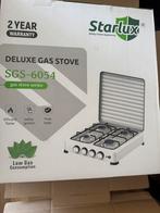 Gasstel 4 pits inclusief 1,5 m slang en 1 x drukregelaar, Caravans en Kamperen, Kampeeraccessoires, Ophalen of Verzenden, Nieuw
