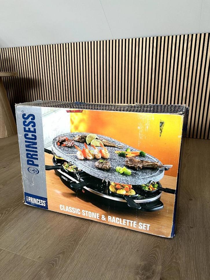 Princess Classic Stone & Raclette Set, Witgoed en Apparatuur, Gourmetstellen, Nieuw, Ophalen