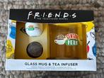 Verzamelaars object FRIENDS theeglas met thee houdertje, Ophalen, Nieuw, Tv, Gebruiksvoorwerp