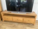 Licht eiken TV meubel, Ophalen, Gebruikt, 150 tot 200 cm, Eikenhout