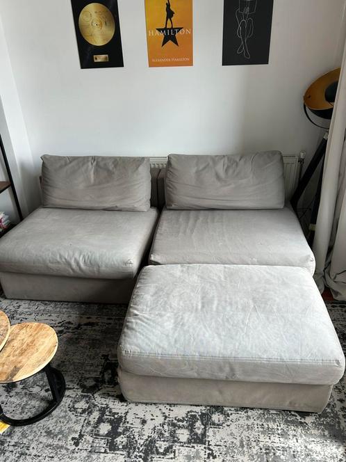 Grijs bankstel van Jan de Bouvrie Gelderland, Huis en Inrichting, Banken | Sofa's en Chaises Longues, Gebruikt, Driepersoons, 150 tot 200 cm
